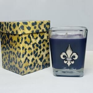 Aromatique‎ Freesia Peach Candle 9 oz in Glass Decorative Cube with Gift Box